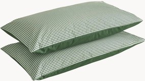 Set di 2 federe in cotone percalle Vichy Woods