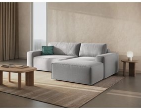 Divano letto angolare grigio chiaro (angolo destro) Jodie - Micadoni Home
