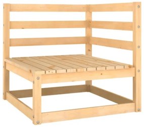 Set Divani da Giardino 11 pz con Cuscini Legno Massello di Pino