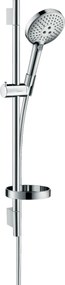 Asta doccia 65 cm con portasapone saliscendi e doccetta tonda Cromo Hansgrohe Raindance S 26630000