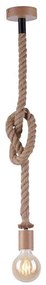 Leuchten Direkt 13572-79 - Lampadario su filo  DIY 1xE27/10W/230V marrone