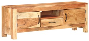 Mobile porta tv 116x30x40 cm in legno massello di acacia