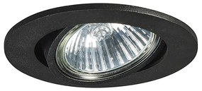 Set di 6 faretti incassati neri orientabili - Cisco