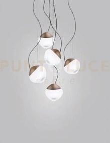 Pure sospensione 5 bianco sfumato montatura bronzo opaco 2 l3224 le...