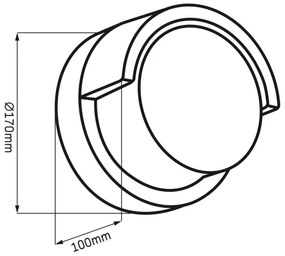 Applique a LED da esterno ESSEN LED/10W/230V IP44 nero