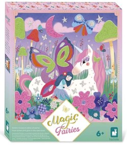 Magic Fairies - Adesivi di gommapiuma e sabbia fosforescente