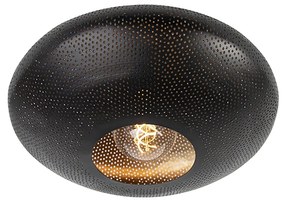 Plafoniera intelligente nera con oro 40 cm incluso Wifi G95 - Radiance