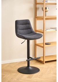 Sgabello da bar grigio con altezza regolabile (altezza seduta 65 cm) Adisa - Actona