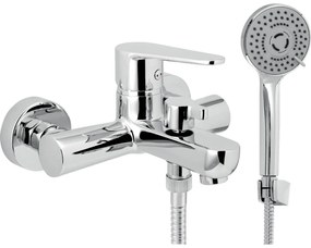 Novaservis - Set per vasca con miscelatore TITANIA FRESH ECO, cromo lucido