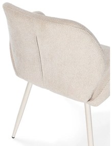 Set di sedie da pranzo beige in imbottito 2 pz Ansu – Marckeric