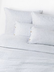 Copripiumino in lino lavato a righe sottili Rinna