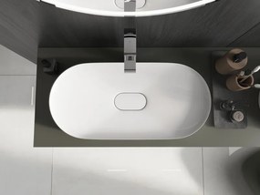 Mexen Sofia lavabo da appoggio in conglomerato 70 x 35 cm, bianco - 23067001