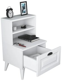 Comodino RANI 45x74,4 cm bianco