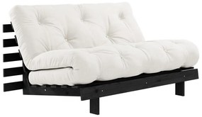 Divano letto color crema 140 cm Roots Black Night - Karup Design