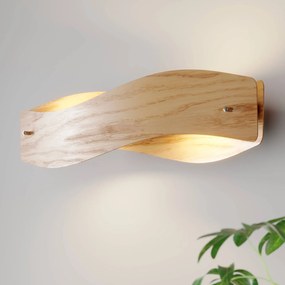 quitani Lampada LED da parete in legno Lian dimmerabile