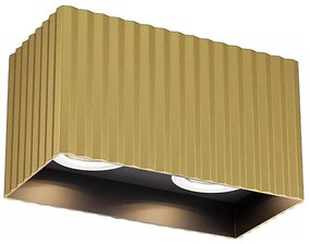 Redo 01-3411 - Faretto DELPHI 2xGU10/7W/230V 16,1x8,1 cm dorato