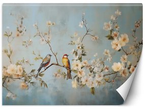 Carta Da Parati, Uccelli sul ramo Chinoiserie