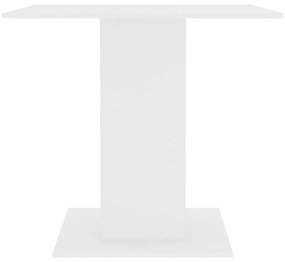 Tavolo da Pranzo Bianco 80x80x75 cm in Legno Multistrato