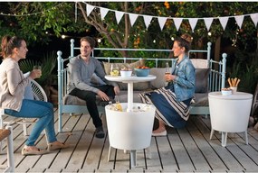 Tavolo da giardino rotondo con vaschetta per il ghiaccio 49,5x49,5 cm Illuminated cool - Keter