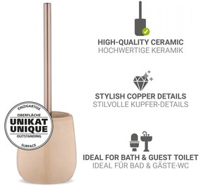 Scopino WC beige in ceramica Sirmione – Wenko