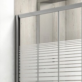 Kamalu - box doccia 70x100 altezza 180 cm apertura scorrimento kp3000s