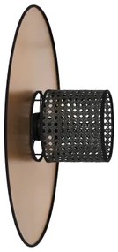 Duolla - Applique TOKYO RATTAN 1xE27/15W/230V diametro 50 cm oro/nero