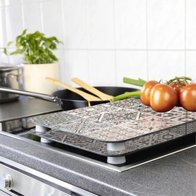 Set di 2 coperchi in vetro per fornello Universal Tile - Wenko
