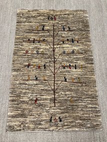 Gabbeh Tappeto 130x80 Marrone (Iran) Annodato A Mano