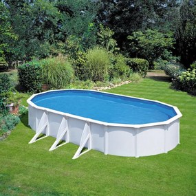 Piscina fuori terra rigida WET KIT730QWET bianco L int 7.3 x 3.75 m