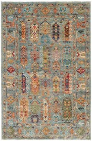 Samarkand Tappeto orientale 120x190 Grigio (Pakistan) Annodato A Mano