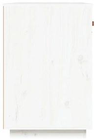 Scrivania Bianca 95x50x75 cm in Legno Massello di Pino