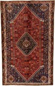 Shiraz Tappeto 280x170 Rosso (Iran) Annodato A Mano