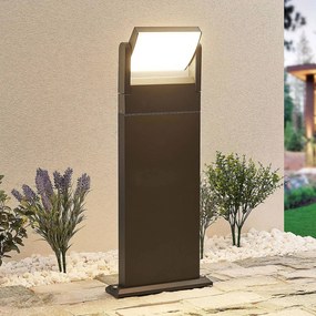 Lindby Cathalena lampione a LED in grigio scuro