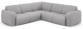 Divano angolare grigio chiaro (angolo variabile/ad L) Molino - Micadoni Home