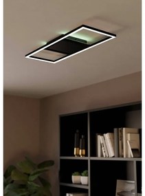 Plafoniera LED Calagrano-Z, nero64 cm, luce naturale EGLO