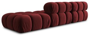 Divano in velluto rosso 282 cm Bellis - Micadoni Home