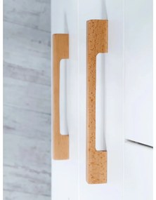 Armadio per bambini bianco in rovere 135x200 cm Finn - Roba