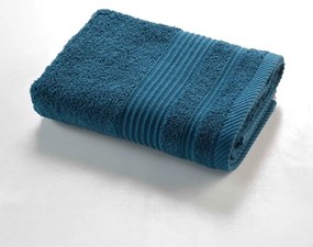 Asciugamano in spugna di cotone blu scuro 50x90 cm Tendresse - douceur d'intérieur