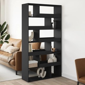 Divisorio Stanza Nero 100x33x187,5 Cm İn Truciolato /