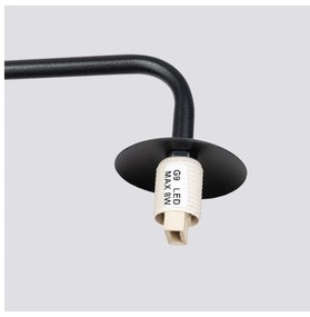 Lampada da parete bianca e nera Beam – Sollux