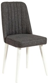 Sedia da pranzo in velluto antracite Stormi Sandalye - Kalune Design