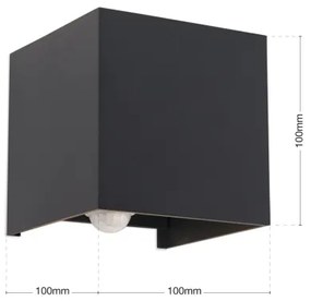 Orion AL 11-1314 - Lampada LED esterna con sensore CUBE-S LED/13W/230V IP54 ant.