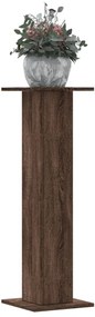 Supporti Per Piante 2 Pz Rovere Marrone 30x30x95 Cm Truciolato /