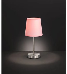 Wofi 832401949000 - Lampada da tavolo CESENA 1xE14/42W/230V rosa