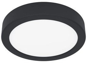 Plafoniera Moderna Fueva 5 In Acciaio Nero Led Integrato 11W 3000K Ip20