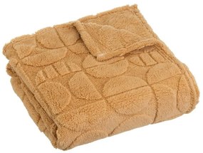 Coperta gialla in micropile 130x160 cm Mid Century – Casa Selección