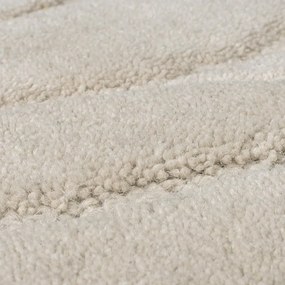 Tappeto rotondo color crema in lana tessuto a mano ø 160 cm Mesmerise Natural - Flair Rugs