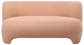 Divano in bouclé beige e marrone chiaro 142 cm Ardor - Leitmotiv