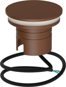 Faro LED interrato da Giardino 6W IP67 220V Luce Radente 360°- Corten