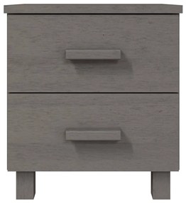 Comodini hamar 2 pz grigio chiaro 40x35x44,5 cm legno di pino